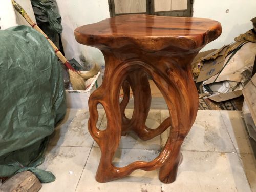 (MS DC1447) Đôn mỹ thuật- gốc cà te gõ đỏ Gia Lai