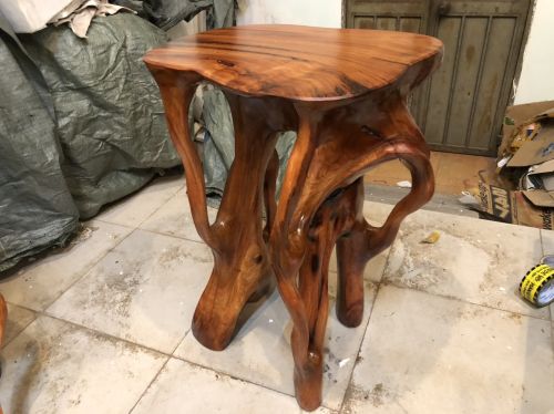 (MS DC1344) Đôn mỹ thuật- gốc cà te gõ đỏ Gia Lai