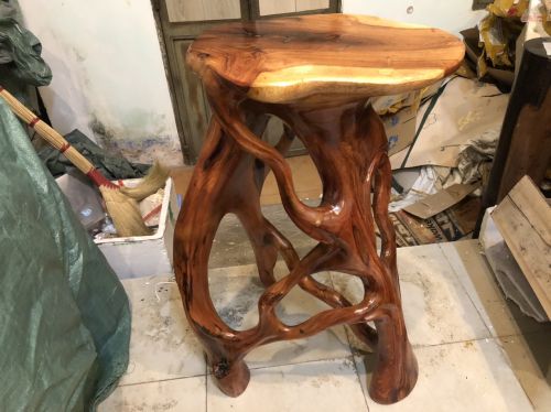 (MS DC1525) Đôn mỹ thuật- gốc cà te gõ đỏ Gia Lai